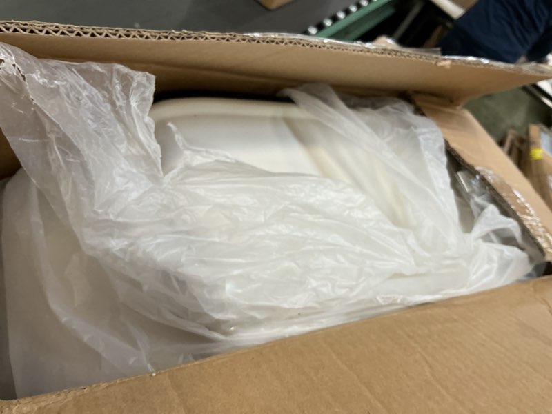 Condition photo showing Good Condition for Bedside Commodes for Seniors with 100 Liners and 50 Large Absorbent Pads, Potty Chair for adults and elderly with Detachable Armrest, 16.3" Seat Width, 500lbs Heavy Duty - Bedside Toilet for Senior