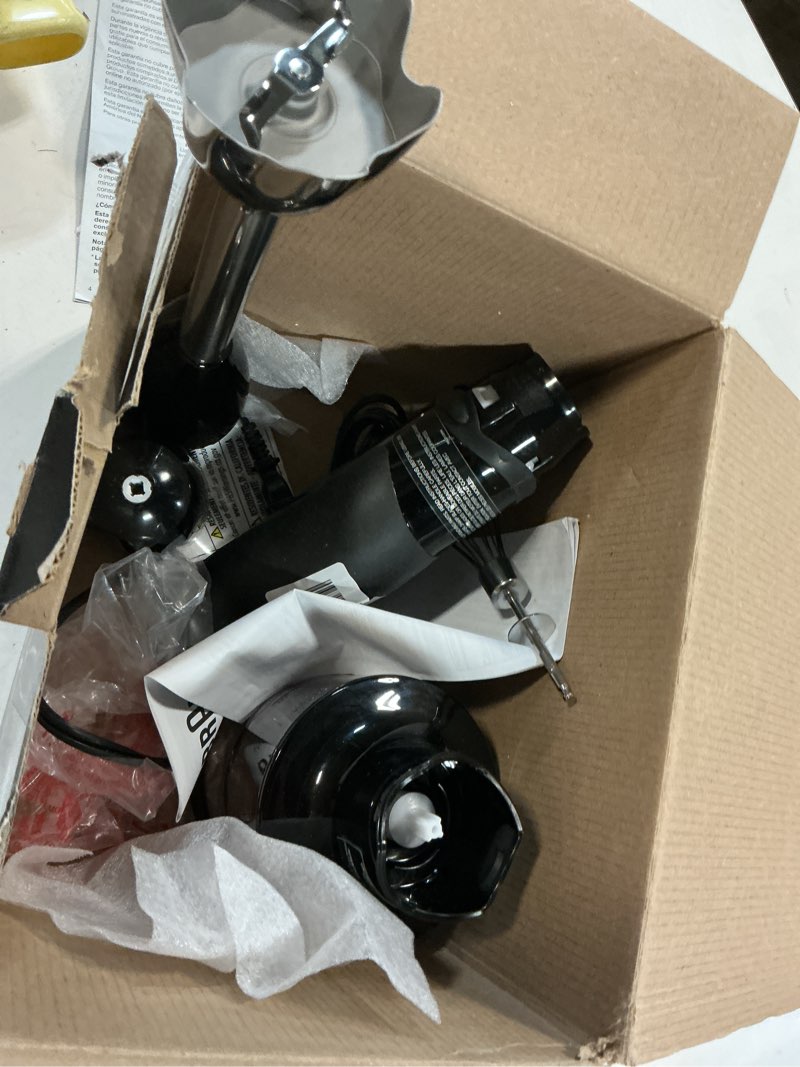 Condition photo showing As Is for Braun MQ5025 Hand Blender Multiquick Vario, MQ5025, Black MQ5025BK