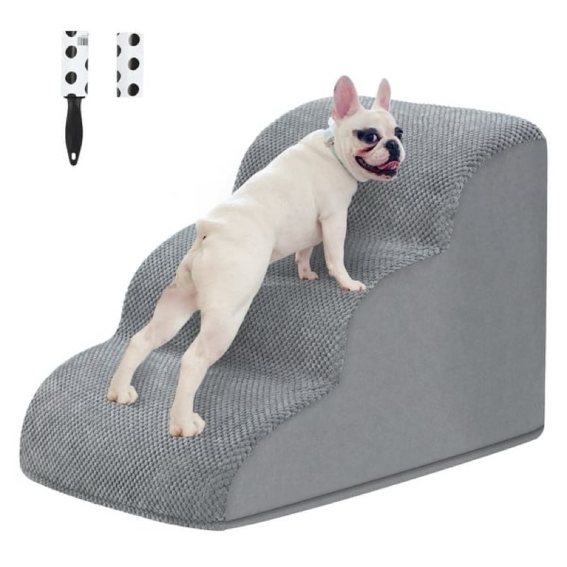 maxbell dog stairs for bed non slip dog slope stairs for indoor use puppy small pets 3 tier