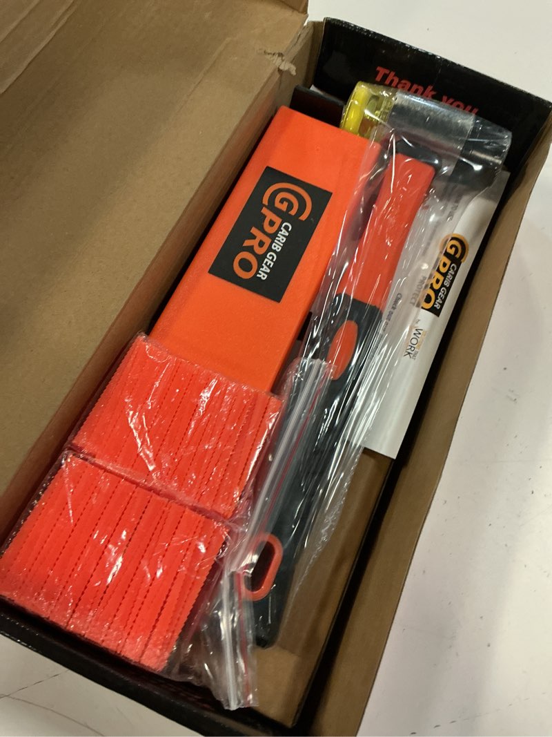 Condition photo showing New/Like New for carib gear pro professional laminate flooring tools installation kit with tapping block, rubber mallet, 44 pcs pull bar, and 40 pcs spacers for vinyl plank, lvp, and hardwood laminate floor 45 upgraded fiberglass handle mallet & knee pads