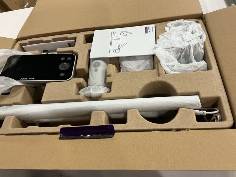 Condition photo showing Good Condition for philips avent premium connected baby monitor, with 1080p camera and app, senseiq sleep and breathing rate tracking, cry detection and translation, day and night view, two-way true talk back, scd973/37