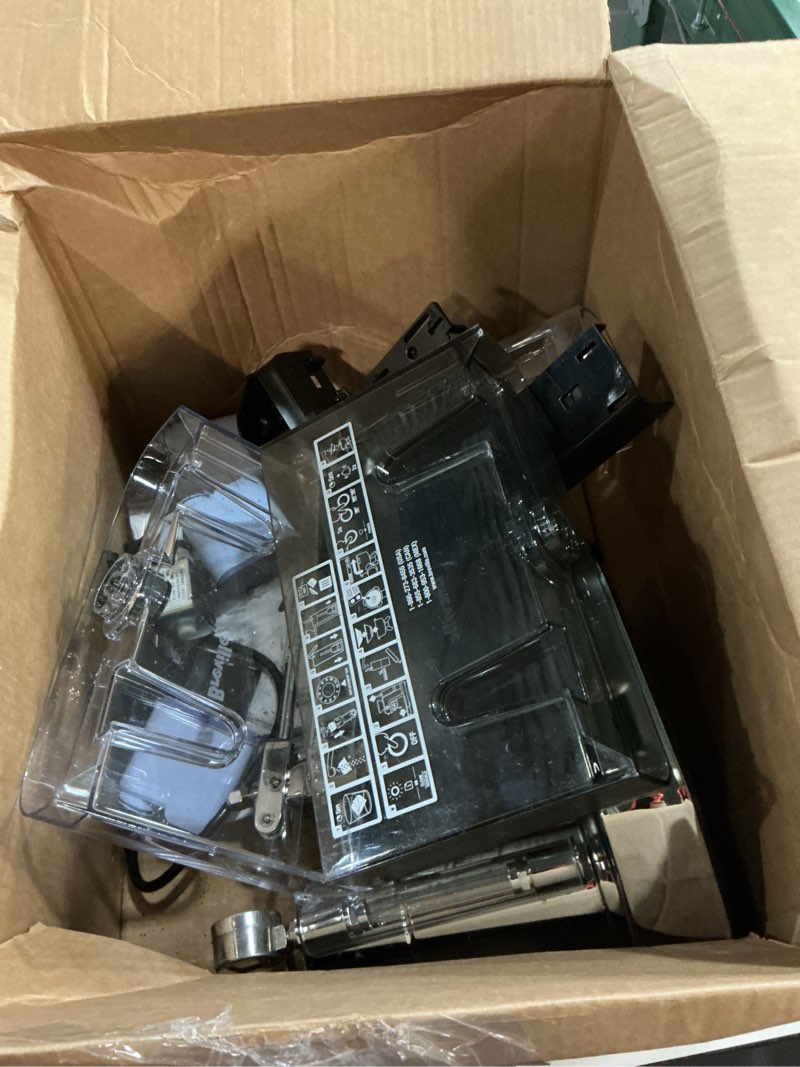 Condition photo showing As Is for La Pavoni PC-16 Professional Espresso Machine - 16-Cup Capacity Lever Espresso Maker - Chrome Finish- Solid Brass 38oz Boiler - Dual Frothing Systems & Mounted Pressure Gauge - Made in Italy