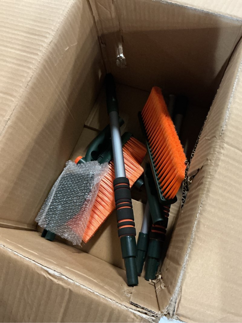 Condition photo showing Good Condition for 2 Pack 40" Extendable Snow Brush with Detachable Ice Scraper Snow Removal Tool Brush for Car Truck SUV Vehicle Windshield Foam Grip, Heavy Duty Auto Winter Car Accessories (Dark Green)