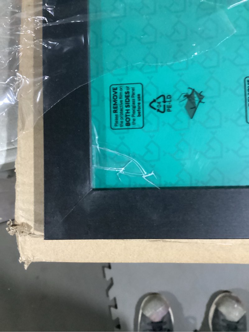 Condition photo showing As Is for LaVie Home 13x39 Picture Frame Black, Panoramic Picture Frame for Wall Decoration, Classic Black Minimalist Style Suitable for Decorating Houses, Offices, Hotels?1 Pack? 13x39 Black