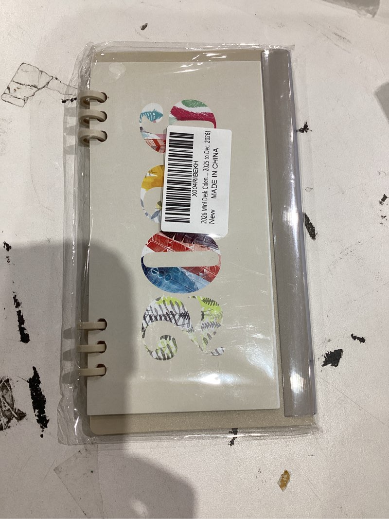 Condition photo showing New/Like New for 2026 Mini Desk Calendar Desktop Schedule Planner Calendar 6.9" x 3.7" - Khaki (Oct. 2025 to Dec. 2026) Khaki2026