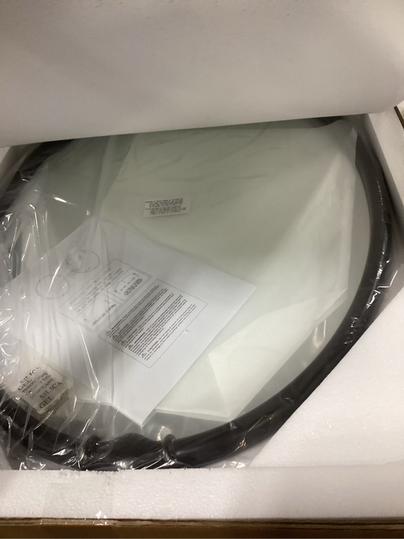 Condition photo showing New/Like New for SIMON'S SHOP Oval Mirrors for Bathroom, Black Oval Mirror 24’’x32’’, Large Vanity Mirrors for Bathroom, Vintage Wall Mirror