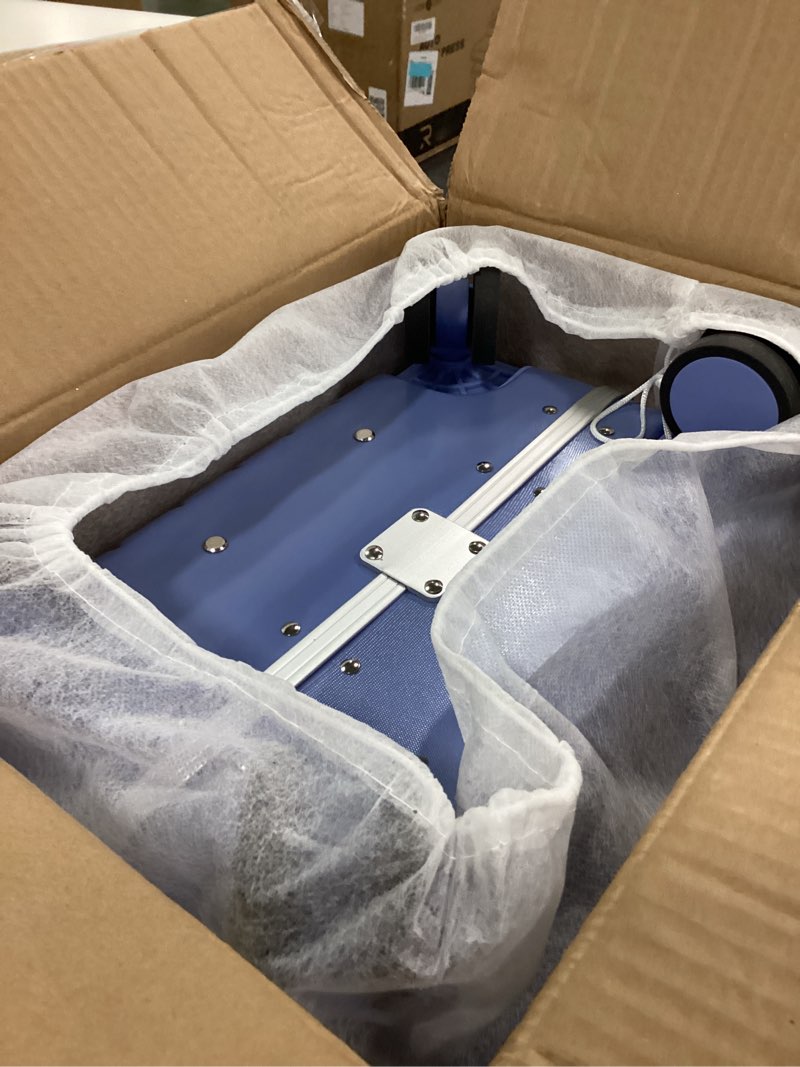 Condition photo showing Good Condition for SKYROMER 20 Inch carry on luggage 22x14x9 airline approved Hard Shell Spinner Suitcase Top Opening Aluminum Frame Travel Luggage Suitcases for Woman Men Gifts (Blue) Blue 20 Inch