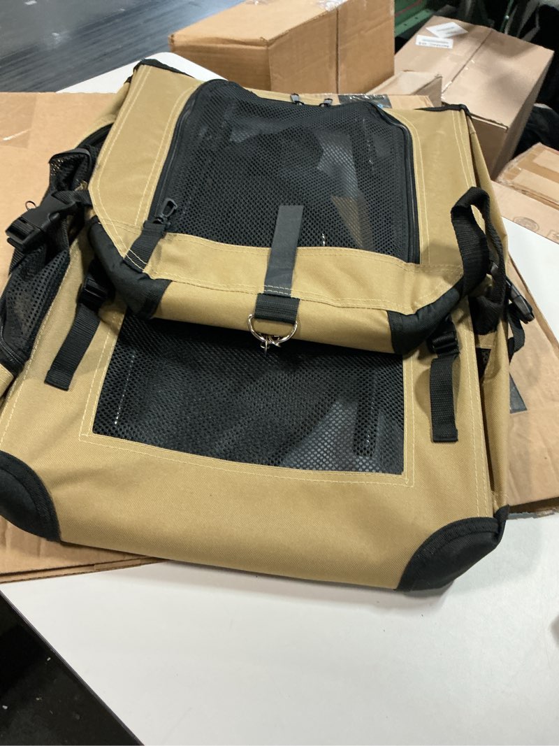 Condition photo showing As Is for Similar Armarkat PC201B Beige Multiple Pockets Pet Carrier