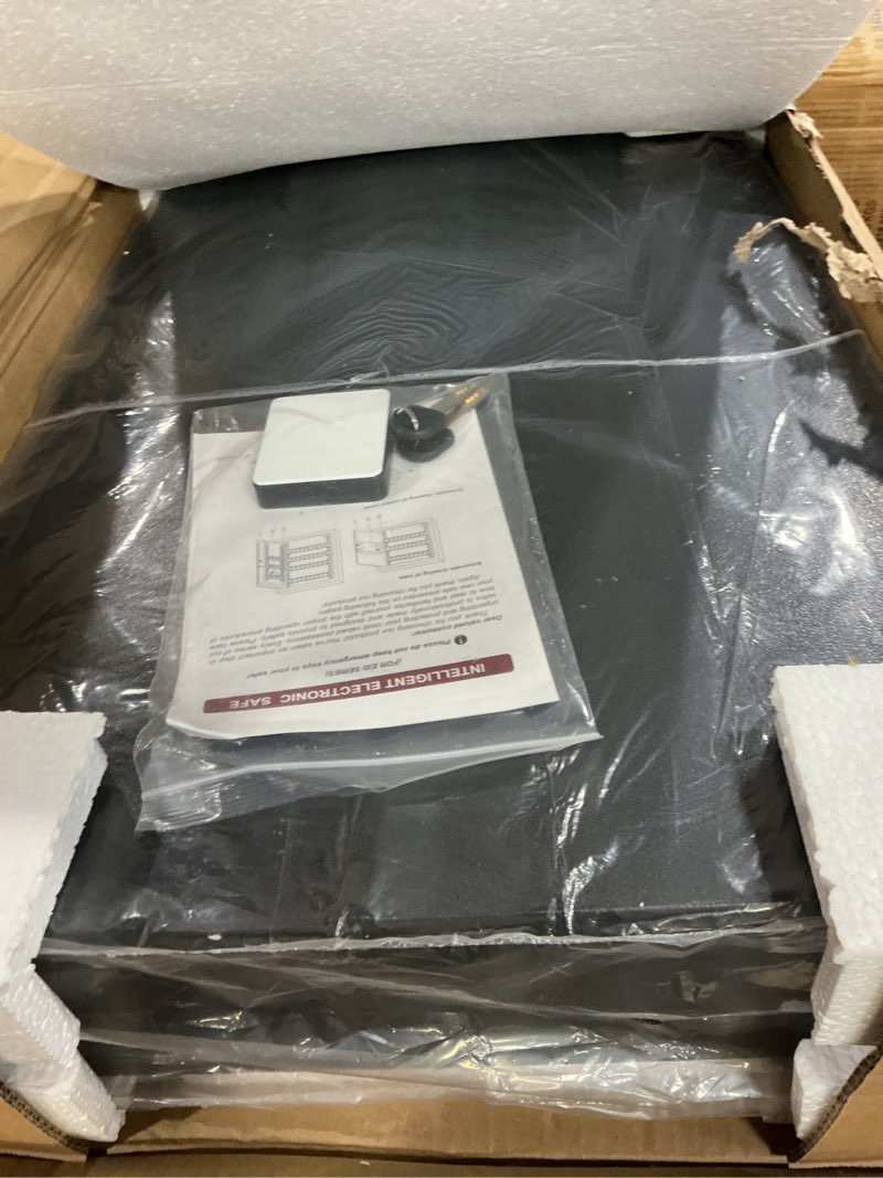 Condition photo showing New/Like New for 160 position large key box wall mount, key lock box with programmable keypad, spare keys and key tags, all steel key cabinet for offices cars hotels dorms