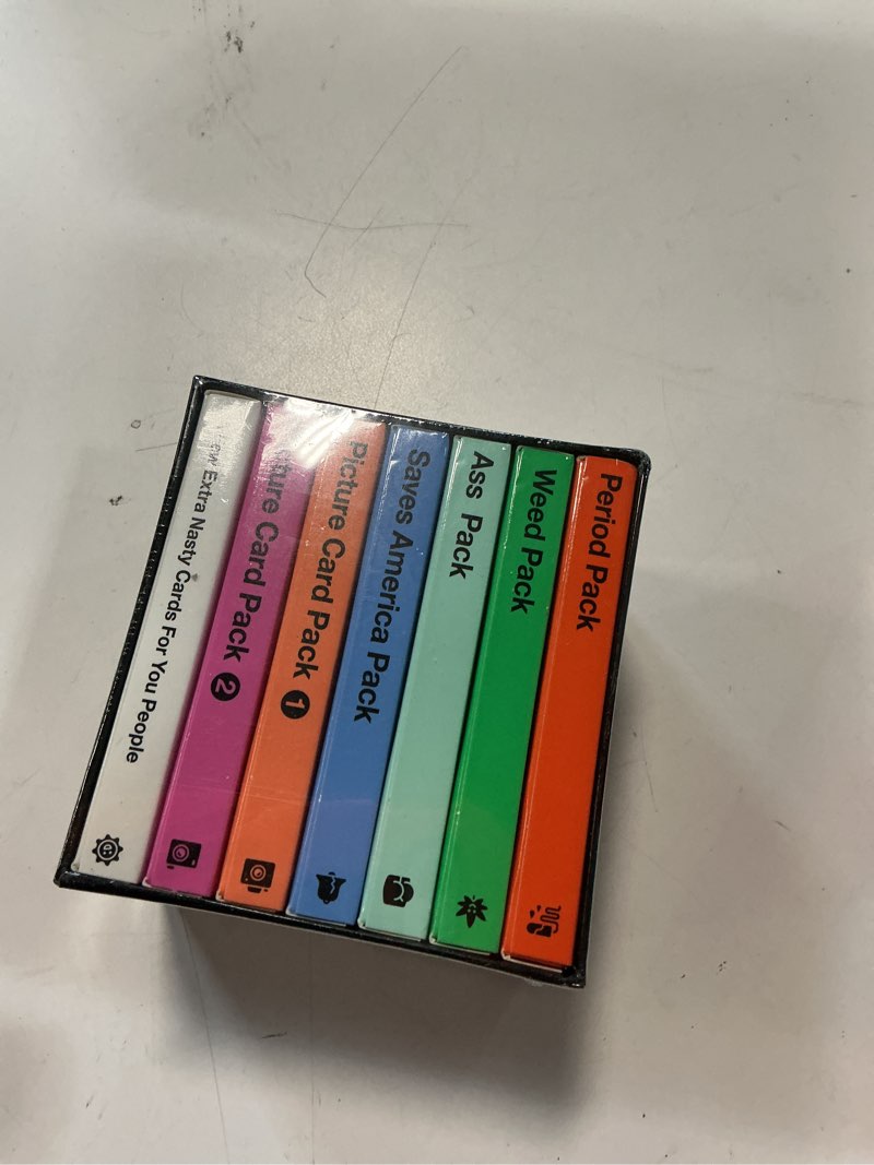 Condition photo showing Good Condition for cards against humanity: nasty bundle • 6 nasty themed packs + 10 all-new cards