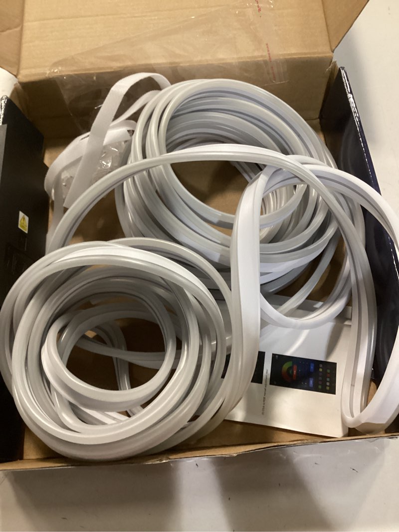 Condition photo showing item condition for Neon Rope Lights, 50FT RGB LED Strip Lights, Waterproof IP67 LED Lights for Bedroom, DIY Design, Music Sync, 44 Key Remote Control, Multiple Modes for Bedroom, Holiday Decoration