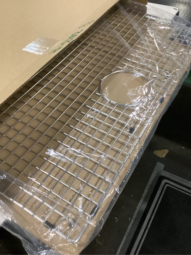 Condition photo showing New/Like New for Serene Valley Sink Bottom Grid 29-1/2" X 14-9/16", Rear Drain with Corner Radius 3/8", Sink Protector NDG3015R