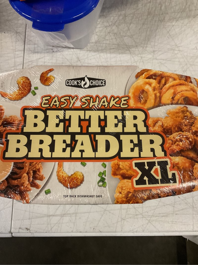 Cook's Choice XL Original Better Breader Batter Bowl- All-in-One Mess Free Breading Station Tool- Gr