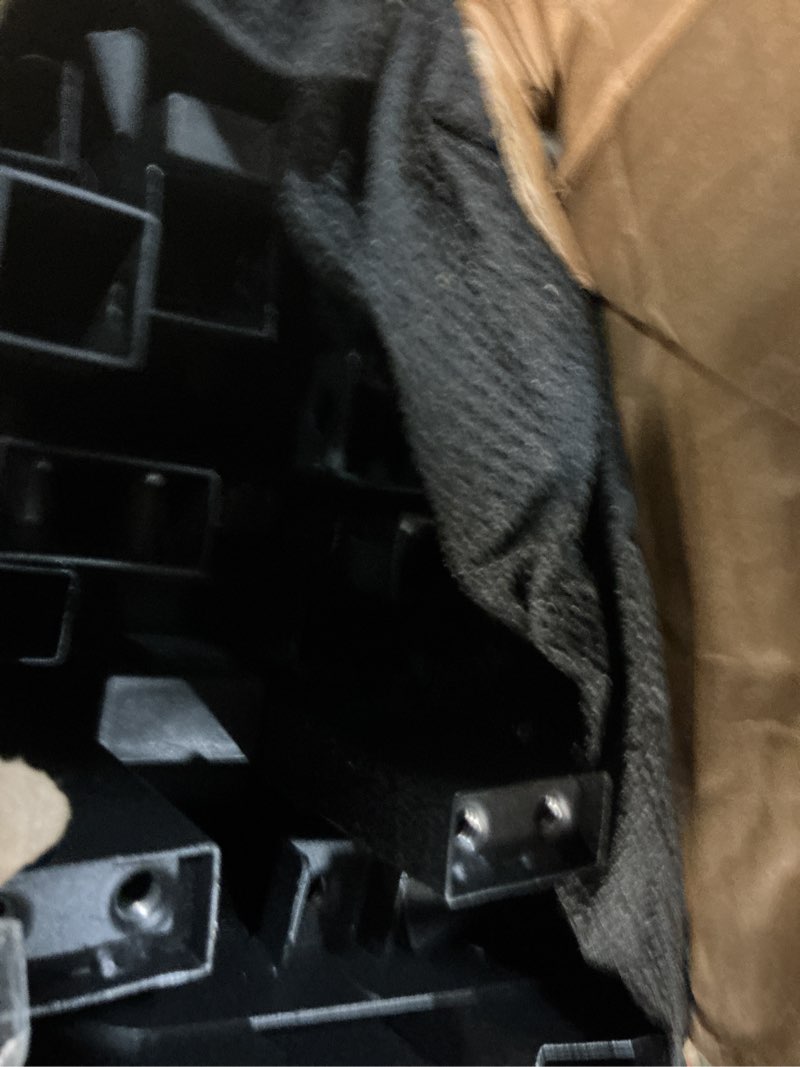 Condition photo showing As Is for 18 Inch King Size Bed Frame with Black Bed Cover, Metal King Size Platform Bed Frame No Box Spring Needed, Heavy Duty Mattress Foundation, Easy Assembly, Noise Free King 18 Inch with Cover