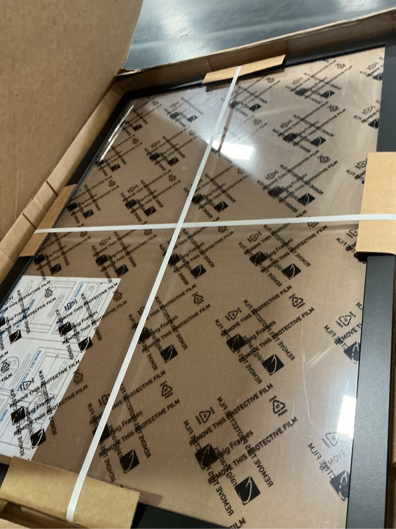 Condition photo showing New/Like New for wallsthatspeak 23x33 Black Picture Frame for Puzzles Posters Photos or Artwork