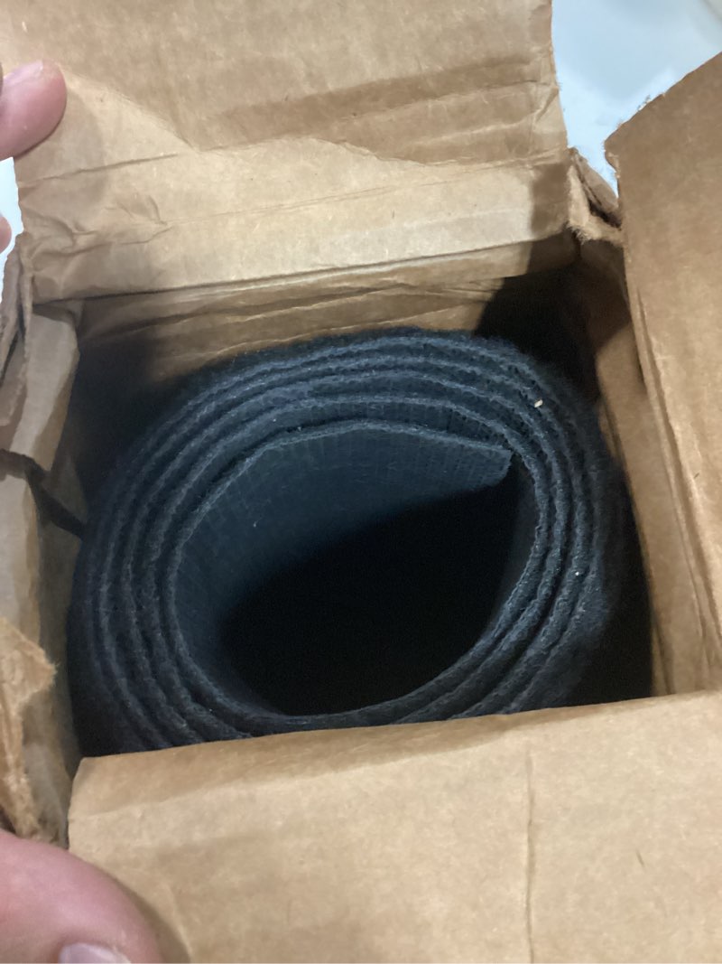 Condition photo showing Good Condition for black carpet runner 3x10 feet, non-slip waterproof aisle rug with rubber backing, rolled shipping, no creases, perfect for weddings, parties, events, banquets & elegant entrances black 3' x 10' (rectangular)