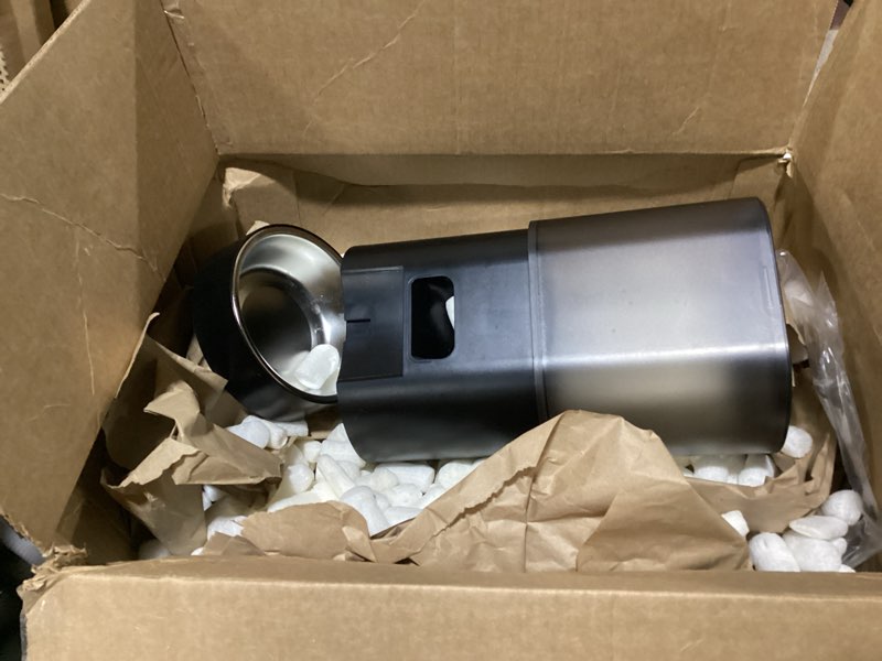 Condition photo showing Good Condition for automatic cat feeder and water fountain, 4l/16 cups timed cat dry food dispenser, 10s meal call, 20 portions 6 meals per day, 2l cats fountains for drinking with filter, pet feeder for dog black 4l/16 cups black