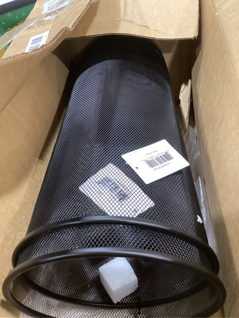 Condition photo showing Good Condition for mind reader umbrella stand, multi-purpose storage organizers for office and entryway, metal mesh, set of 2, black black / 2-pack set of 2 stand