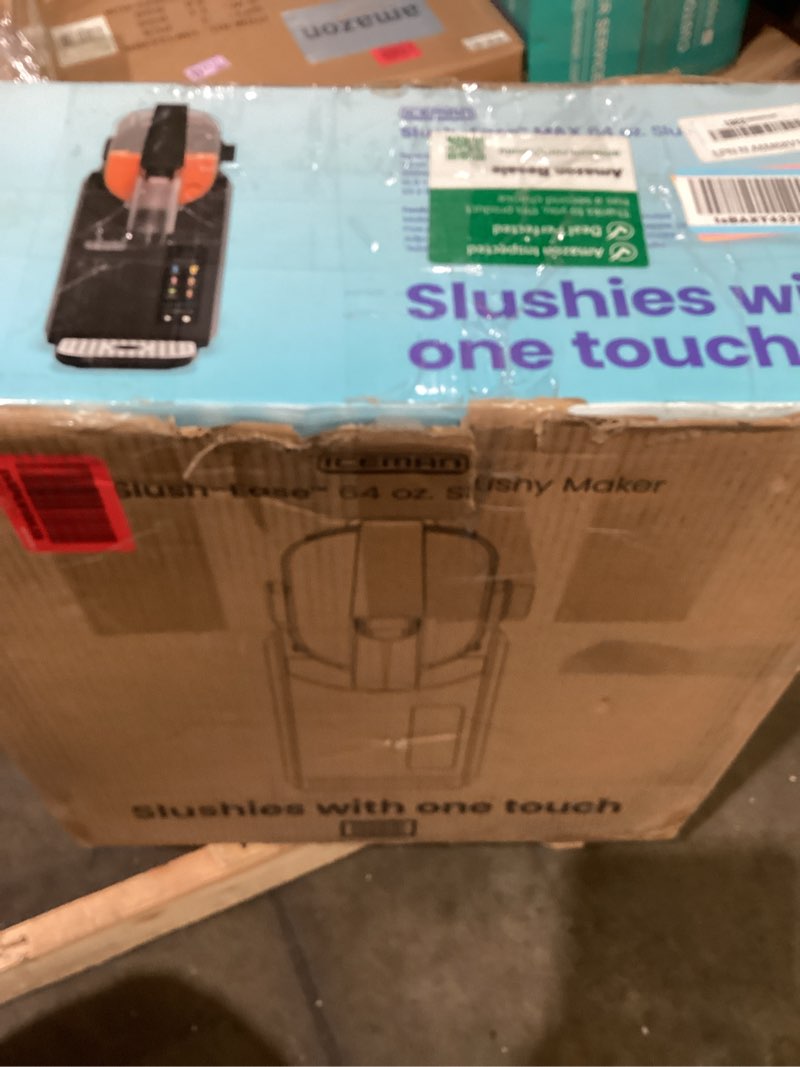 Condition photo showing As Is for iceman by chefman slush-ease max 90oz slushy maker with touch controls and 5 functions – black