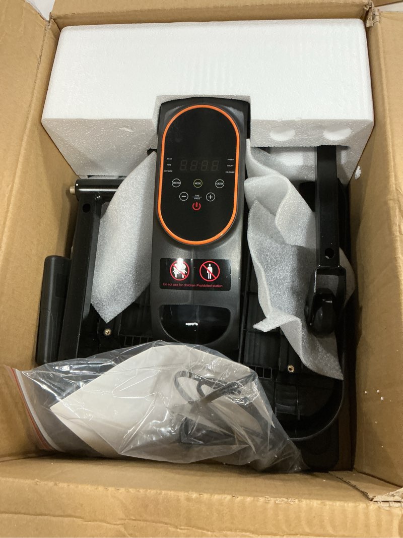 Condition photo showing Good Condition for under desk elliptical machine for senior, quiet motorized leg exerciser with smart remote, pedal exerciser with 15 adjustable speeds for auto/manual modes, lcd monitor, easy to use for home office