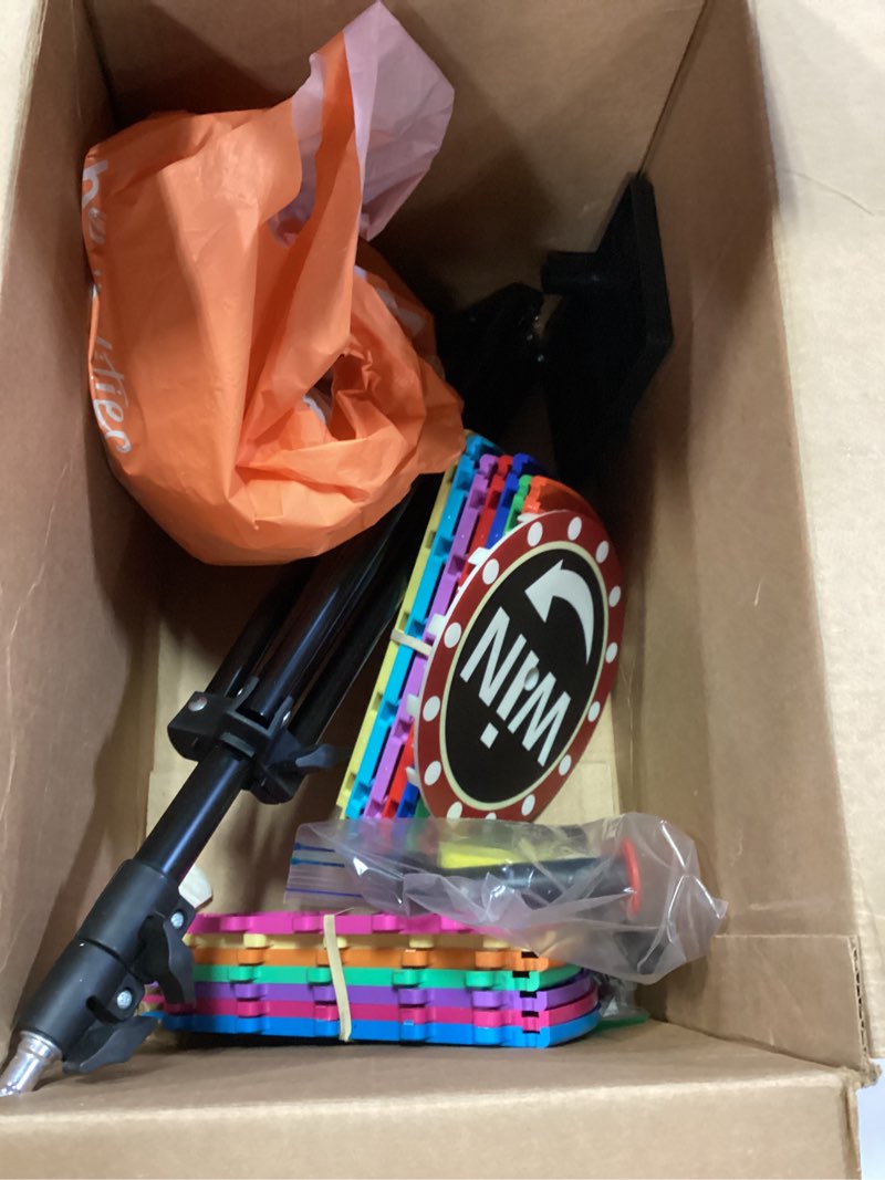 ? Multi-Color Countertop Prize Wheel w/ 14 Slots & Write-On Surface