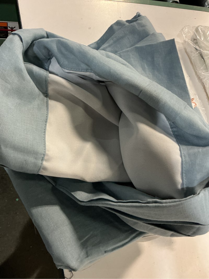 Condition photo showing Good Condition for european linen true blackout curtain - single panel