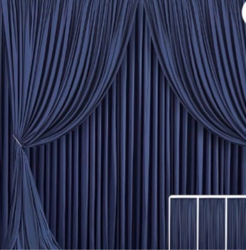 20 ft x 10 ft Wrinkle Free Baby Blue Backdrop Curtains for Parties, 4 Panels 5 ft x 10 ft Polyester Light Blue Photo Backdrop Curtain Drapes for Birthday Wedding Party Baby Shower Photography 5'(W) x 10'(H), 4 panels Baby Blue