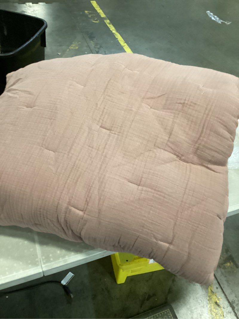 Condition photo showing As Is for organic cotton gauze duvet cover king cal/king