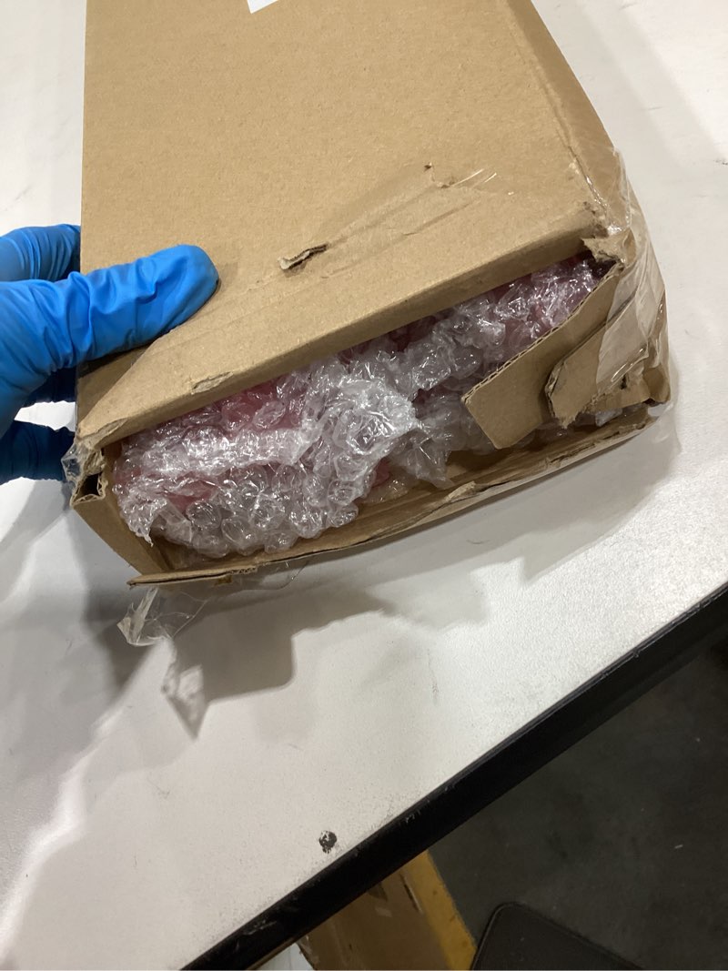 Condition photo showing As Is for 4 Pack Mahjong Racks with Pushers Clear Pink Acrylic Silver Glitter Design American Majiang Tile Racks Imports Accessories Racks with Built-in Pushers(Pink Transparent