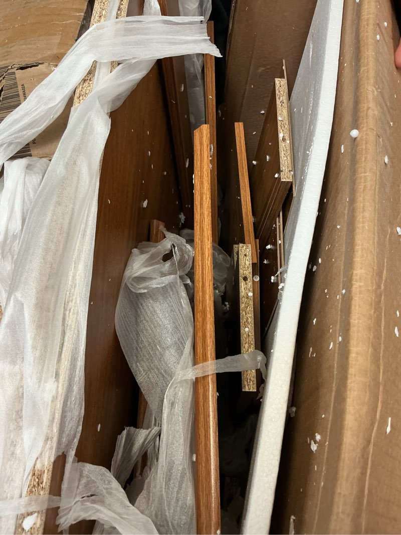 Condition photo showing As Is for litter box enclosure with litter collector, hidden litter box furniture for automatic litter box