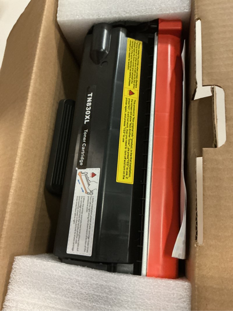 Condition photo showing Good Condition for tn830xl black high yield printer compatible toner cartridge for tn830 tn-830 tn 830 xl work for dcp-l2640dw hl-l2460dw hl-l2480dw mfc-l2820dw hl-l2400d hl-l2405w printers (2 packs)