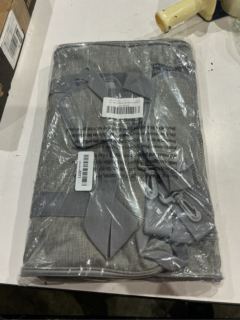 Condition photo showing Good Condition for henkelion cat carriers dog carrier pet carrier for small / medium cats dogs puppies (up to 15lbs), tsa airline approved small dog carrier soft sided, collapsible waterproof travel puppy carrier - grey 17.0"l x 11.0"w x 11.0"h grey