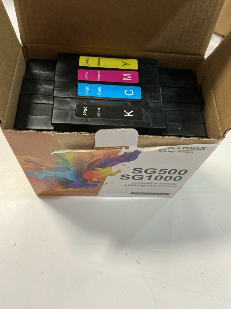 Condition photo showing Good Condition for INKTHRIX Version 3.09 SG500 Sublimation Ink Cartridges Compatible for Sawgrass SG500 SG1000 Printers