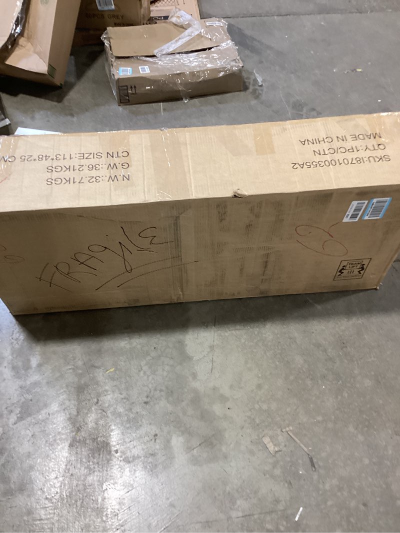 Condition photo showing New/Like New for LVSOMT LED Mirror Jewelry Cabinet, Wall/Door Mount Jewelry Mirror Organizer, Rounded Full Length Mirror with Storage, Lockable Jewelry Armoire, 16" Wide, Foldable Shelf, Interior Mirror, Black LED-Black