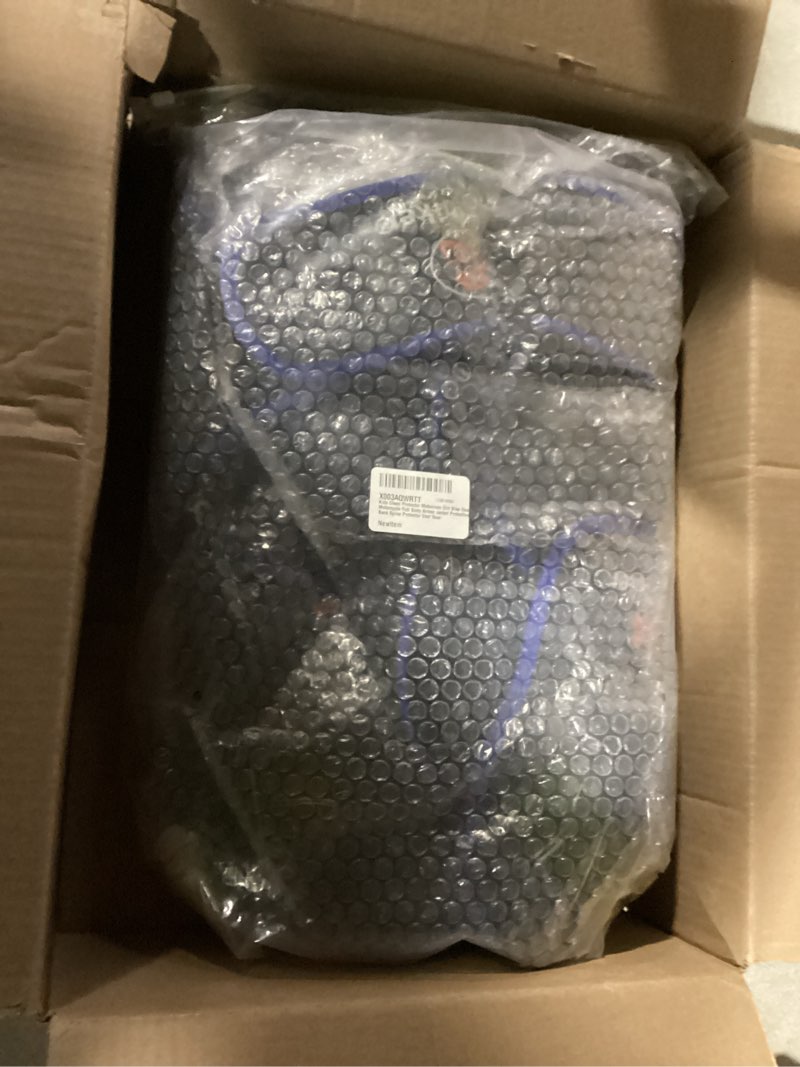 Condition photo showing Good Condition for Kids Chest Protector Motocross Dirt Bike Gear Motorcycle Full Body Armor Jacket Protective Back Spine Protector Vest Gear Medium Blue