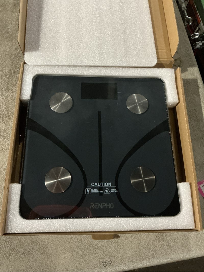 Condition photo showing Good Condition for RENPHO Smart Scale for Body Weight, FSA&HSA Eligible, Digital Bathroom Scale BMI Weighing Bluetooth Body Fat Scale, Body Composition Monitor Health Analyzer with Smartphone App, 400 lbs - Elis 1 Black 11"/280mm