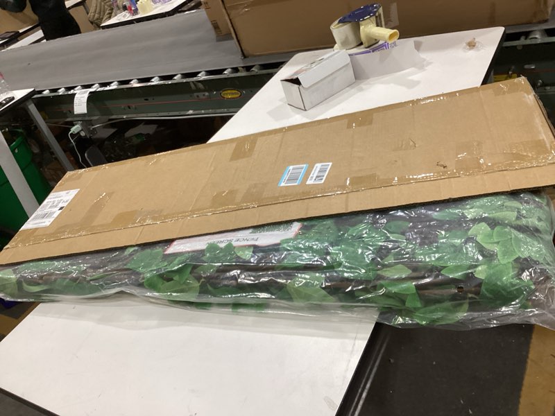Condition photo showing New/Like New for Expandable Fence Privacy Screen for Balcony Patio Outdoor,Decorative Faux Ivy Fencing Panel,Artificial Hedges (Single Sided Leaves) (1, Peony Leaf) 1 Peony leaf