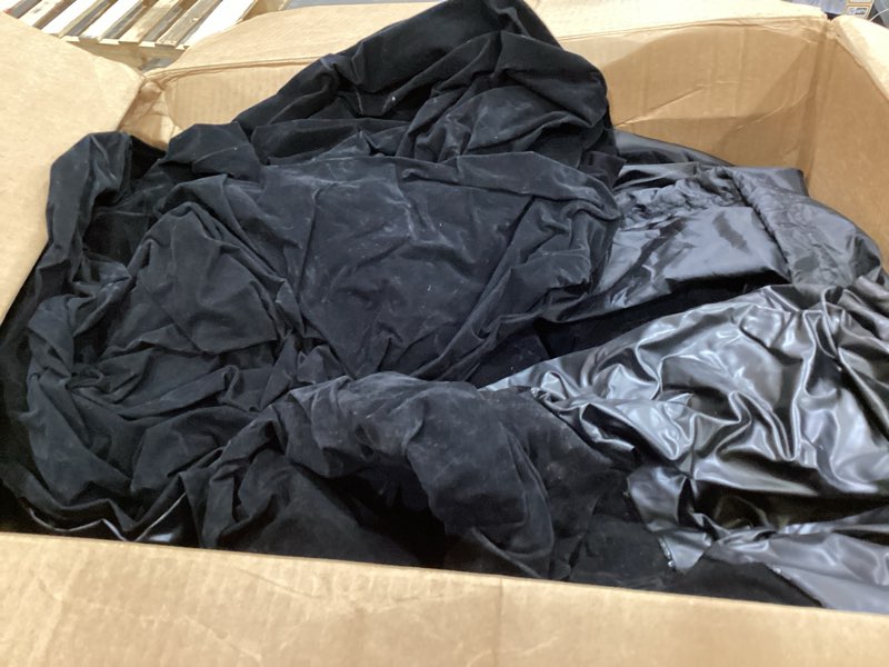 Condition photo showing As Is for king koil luxury pillow top plush queen air mattress with built-in high-speed pump best for home, camping, guests, 20" queen size double airbed adjustable blow up mattress, waterproof, 1-year warranty black queen 20"
