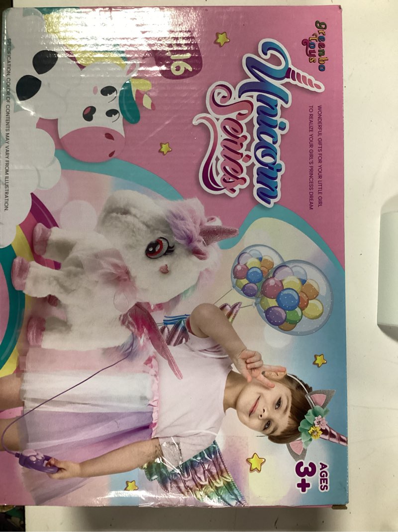 Condition photo showing New/Like New for greenbo unicorns toys for girls ages 3+