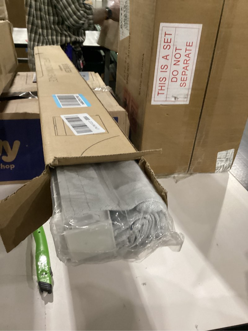 Allesin Zen Cordless Roman Shades for Windows, Blackout Thermal Insulated Room Darkening Window Blinds, No Drill No Tools Easy Install, Linen Fabric, Fits Bedroom, 36" W x 48" H, White White 36"W x 48"H