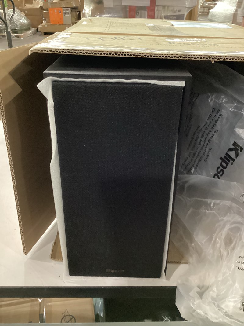 Condition photo showing As Is for Klipsch R-50PM Powered Speakers with 5.25" Woofers, Black 5.25" Driver