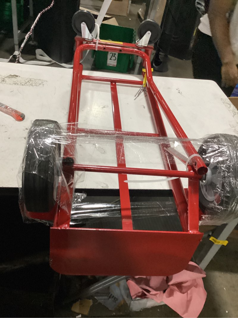 Condition photo showing As Is for milwaukee 42152 convertible truck, 8-in puncture proof tires, 600-lb