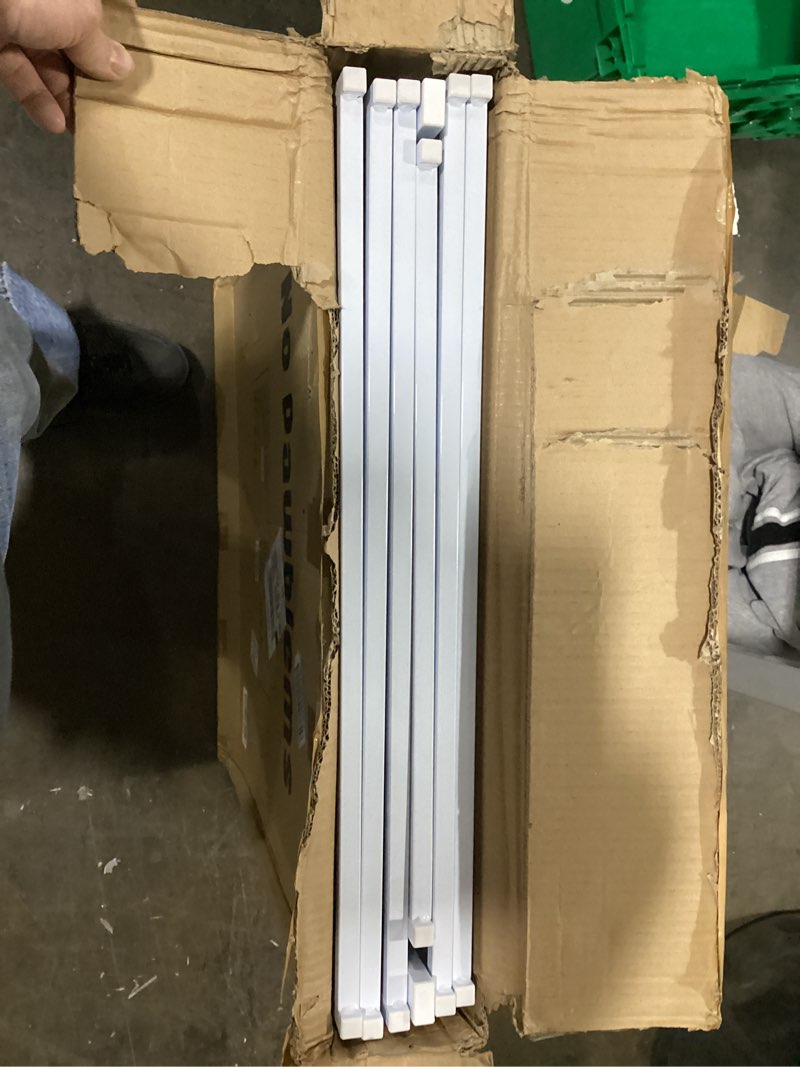 Condition photo showing Good Condition for No Pawblems Free Standing Dog Gate with Door, 30'' Tall Foldable Dog Fence for Indoor & Outdoor, Up to 156 Inch Extra Wide Puppy Gate for Stairs, Hallways, Doorways, Deck, Yard (White, 6 Panels) White Up to 156" W, 6 Panels