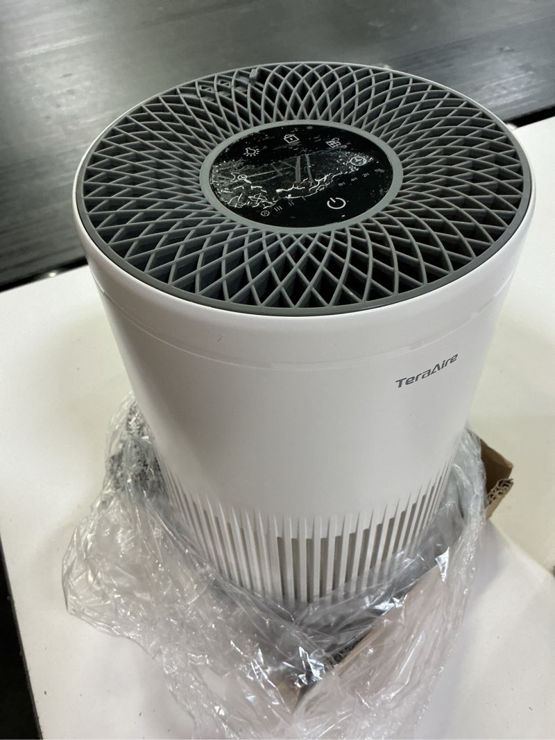 Condition photo showing As Is for air purifiers for bedroom home, air purifier with pm 2.5 air quality monitor cover up to 1235 ft², air filter cleaner with 5 mode light, sleep mode, timer, fragrance sponge for smoke, odor, dander