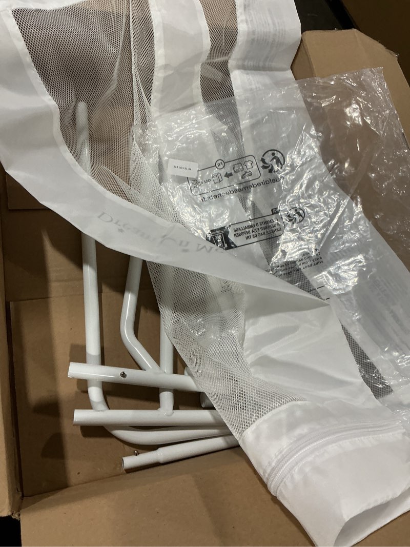 Condition photo showing Good Condition for Dream On Me Lightweight Mesh Security Adjustable Bed Rail for Toddler, Breathable Mesh Fabric, Suitable for All Types Of Beds, Reinforced Anchor System Bed Guard Rail, White