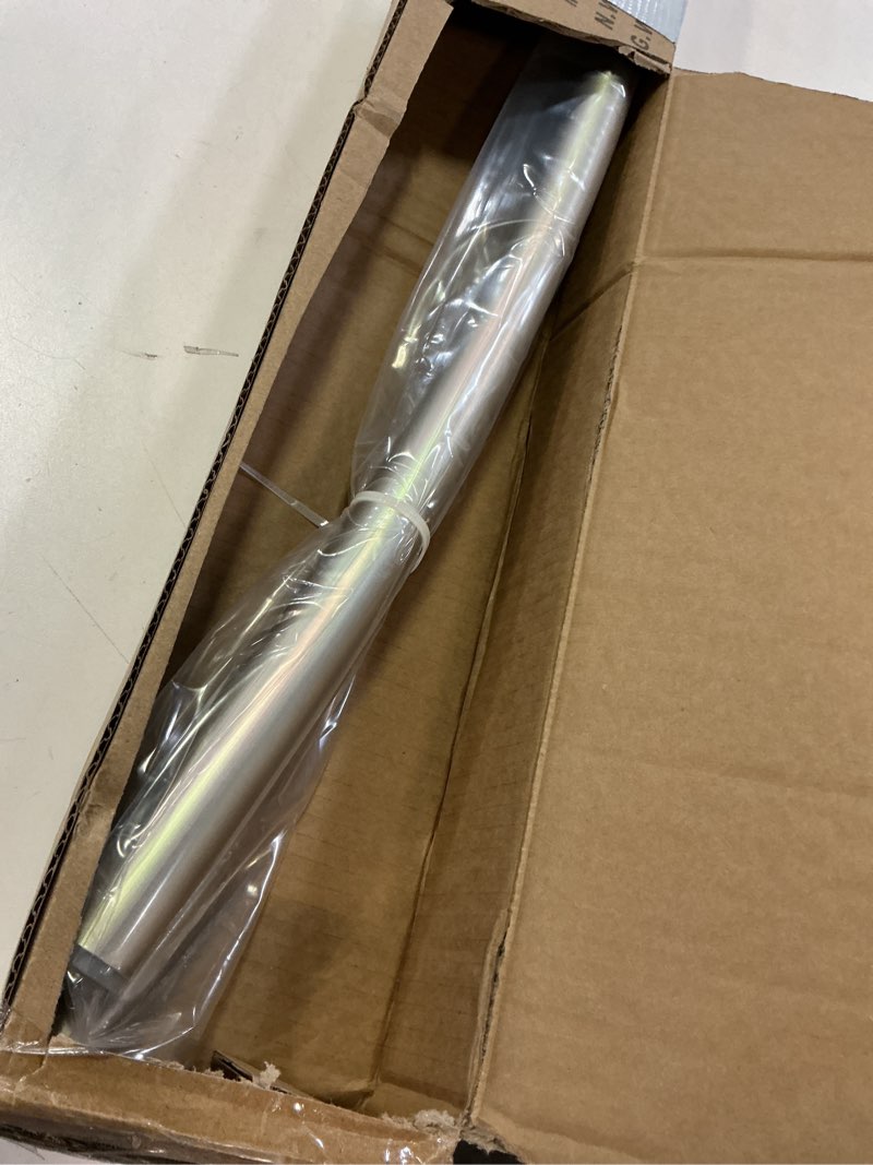 Condition photo showing Good Condition for curved shower curtain rod for bathroom 38-72 inches, adjustable length, curved shower rod, metal rods&brackets, round shower curtain rods, rotate bracket for large shower space, need drilling, nickle brush nickel