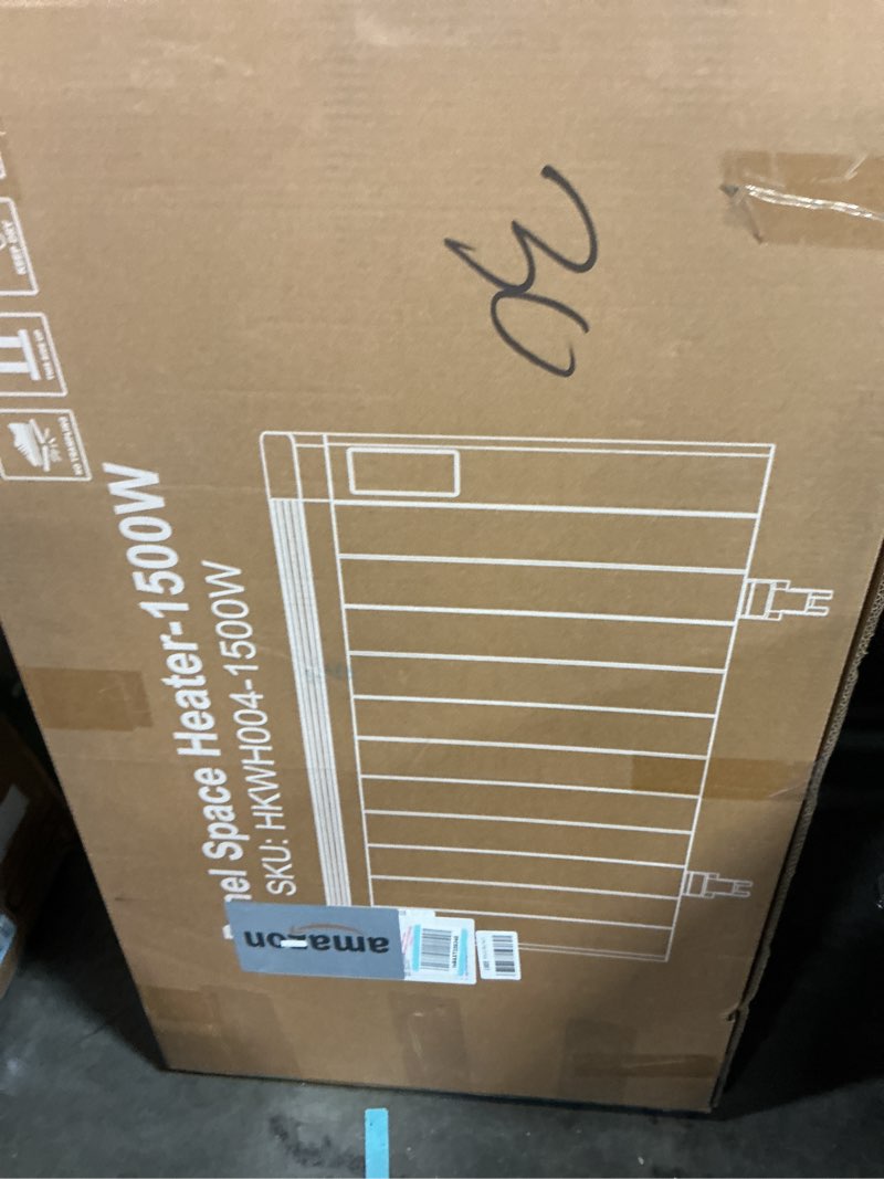 Condition photo showing New/Like New for 1500w Convection Panel Heater-Portable Electric Heaters, Plug-in Wall Heaters for Indoor Use, Fanless Ultra Quiet, Wall Mount Space Heater w/Remote Control, LED Display, Timer