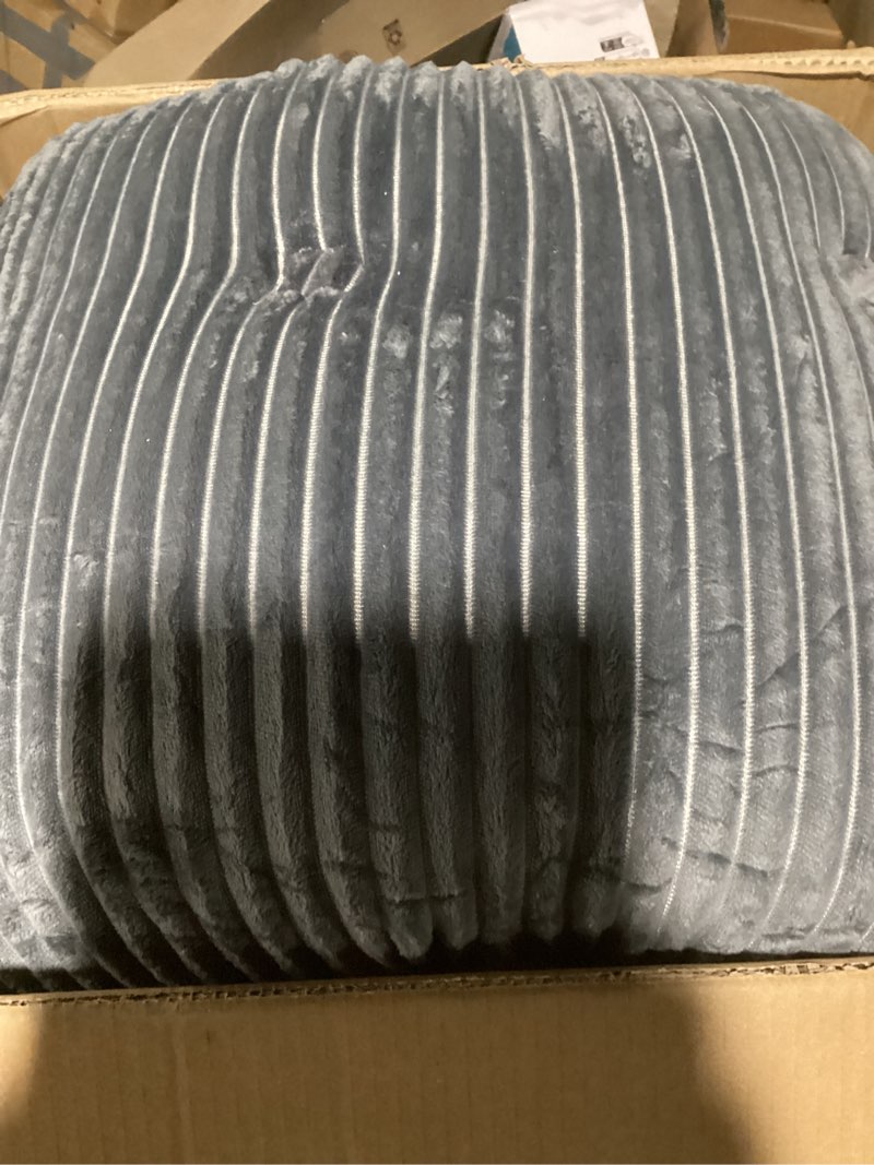 Condition photo showing As Is for Large Headboard Pillow Headboard Wedge Pillow Bed Rest Reading Pillow Bolster Triangular Pillow for Sitting in Bed-Backrest Positioning Support Long Pillow for Daybed (King:76x8x20 Inches,Grey) Grey King