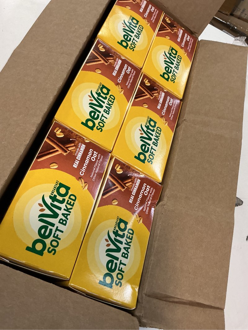 Condition photo showing New/Like New for (BBD :28 /JAN /2026 ) belVita Soft Baked Breakfast Bars, Oats & Chocolate, 6 Boxes of 5 Packs (1 Biscuit Per Pack) 8.8 Ounce (Pack of 6)