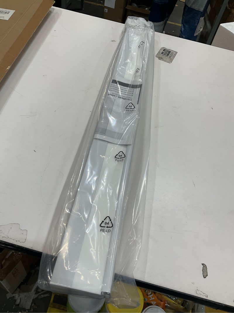 Condition photo showing Good Condition for LazBlinds Cordless Cellular Shades, Light Filtering Honeycomb Shades for Home, Thermal Insulation Noise Reduction Blinds for Windows, 29'' W x 64'' H, White Light Filtering-white 29'' W x 64'' H